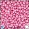 BeadTin Light Pink Pearl 6mm Faceted Round Plastic Craft Beads (600pcs)